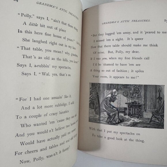 Vtg 1888 GRANDMA'S ATTIC TREASURES by Mary D. Brine Story of Old Time Memories - Picture 14 of 14
